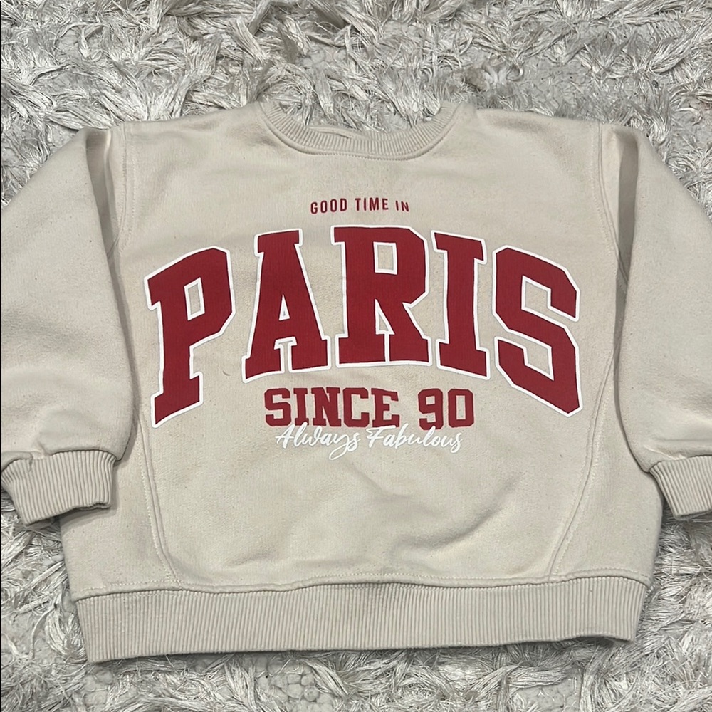 ZARA Sweatshirt Paris Print